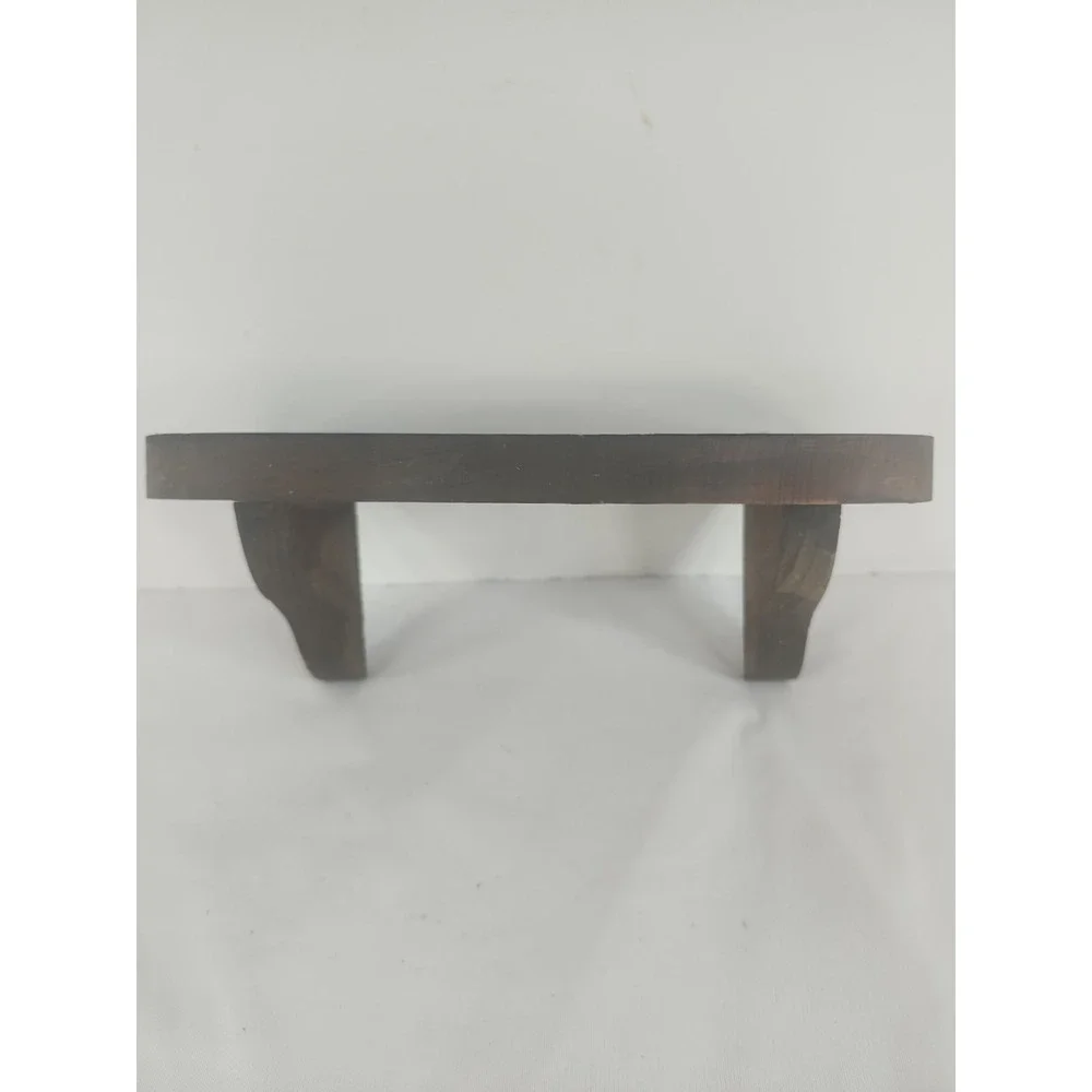 Vintage Wooden Shelf With Hangers 9 3/4